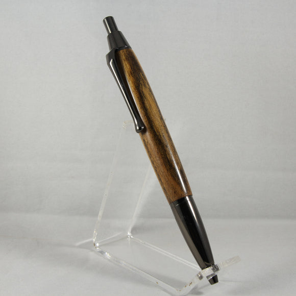 SC-BA Senator Click Pen Zebrawood With Gun Metal Trim