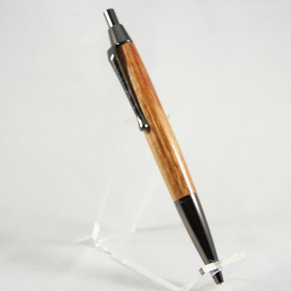 SC-E Senator Click Pen Canary Wood With Gun Metal Trim