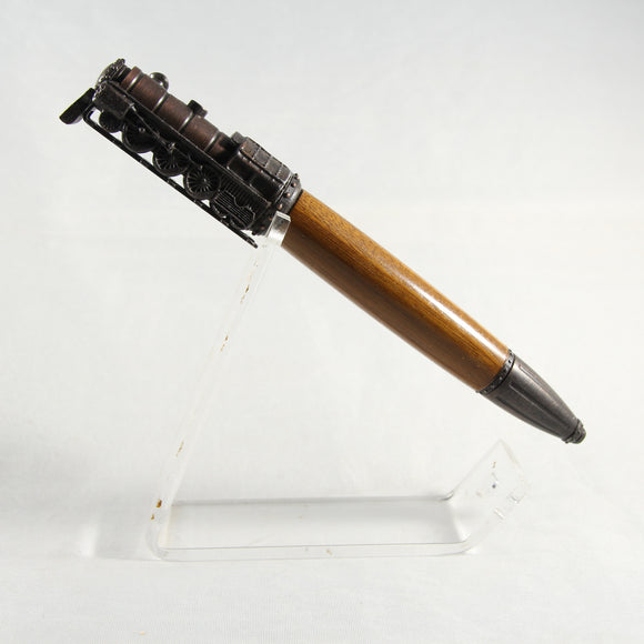 SL-B Steam Locomotive Lignum Vitai Pen With Bronze Trim