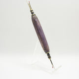 SR-AEA Seam Ripper Large and Small Purple and Brown Acrylic With Antique Brass Trim