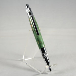 ST-BB Stratus East Box Elder Green Click Pen With Chrome Trim