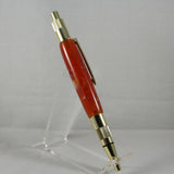 ST-BE Stratus Orange Acrylic Click Pen With Gold Trim