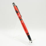 TS-CA Tablet Stylus Twist Pen Red and Black Acrylic With Gun Metal Trim