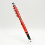 TS-CA Tablet Stylus Twist Pen Red and Black Acrylic With Gun Metal Trim