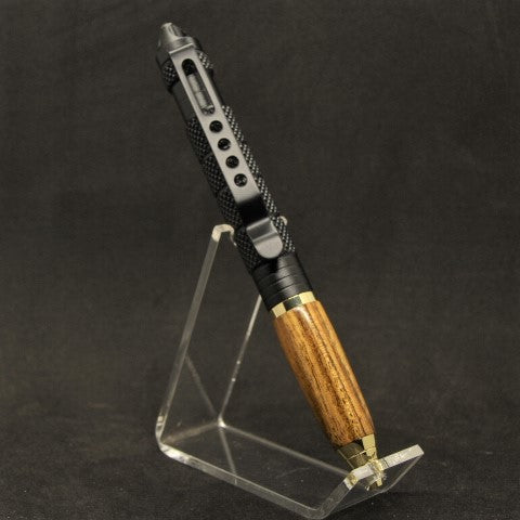 TT-A Tactical Bocote Twist Pen With Gold Trim
