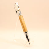 VB-AE Vertex Pecan Bolt Action Pen With Chrome Trim