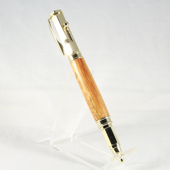 VB-D Vertex Canary Wood Bolt Action Pen With Gold Trim