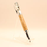 VB-I Vertex Birdseye Eucalyptus Bolt Action Pen With Chrome Trim