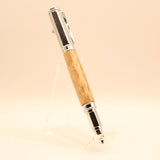 VB-I Vertex Birdseye Eucalyptus Bolt Action Pen With Chrome Trim