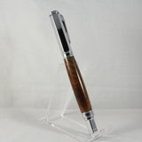 VR-AHF Vertex Black Walnut Rollerball With Chrome Trim