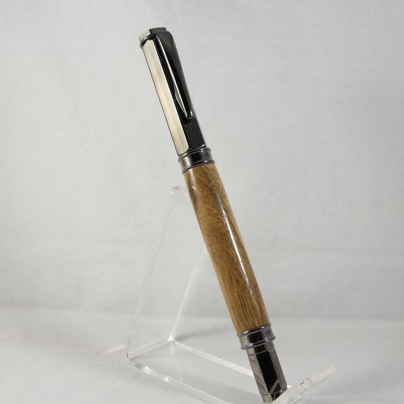 VR-AHG Vertex Black Limba Rollerball With Gun Metal Trim