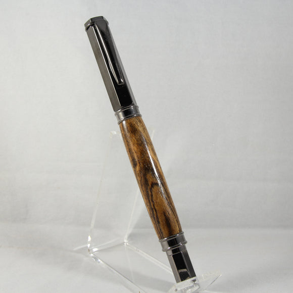 VR-AHI Vertex Bocote Rollerball With Gun Metal Trim