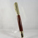 VR-AIC Vertex Cocobolo Rollerball With Gold Trim