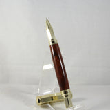 VR-AIC Vertex Cocobolo Rollerball With Gold Trim