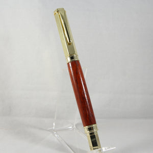 VR-AII Vertex Padauk Rollerball With Gold Trim