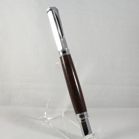 VR-BAO Vertex Rosewood Rollerball With Chrome Trim