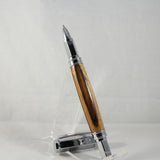 VR-BOE Vertex Zebrawood Rollerball With Chrome Trim