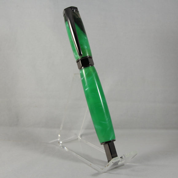 VSR-B Vertex Supreme Rollerball Green Hybrid Acrylic  With Gun Metal Trim