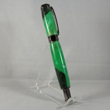 VSR-B Vertex Supreme Rollerball Green Hybrid Acrylic  With Gun Metal Trim