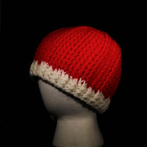 BURSA139 - Small Crocheted Hat Red/White
