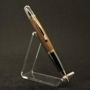 G-FO Gatsby Walnut Twist Pen With Gold and Gun Metal Trim