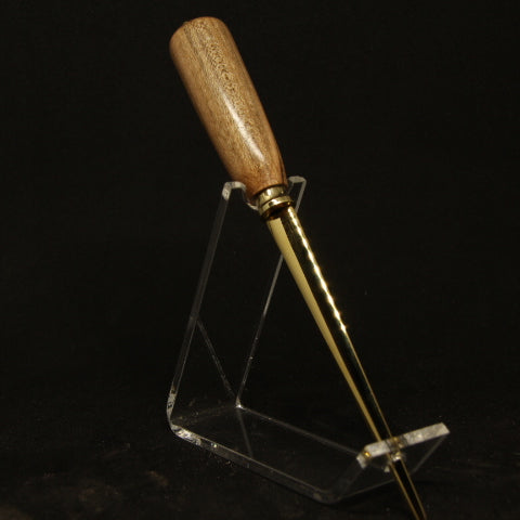 L-AC Small Ambrosia Maple Letter Opener With Gold Trim