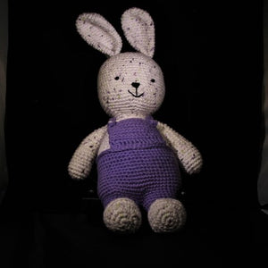 ADCOH082 - Large Bunny Purple Overalls