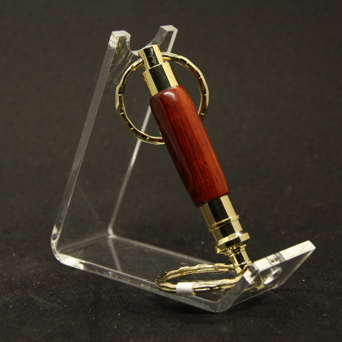 KD-C Key Chain Padauk With Gold Trim and Detachable End